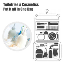 Load image into Gallery viewer, Travel Storage Bag Business Portable Wash Bag Foldable Hanging Bag Cosmestic Case Large Capacity Dry and Wet Seperation Bag
