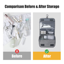 Load image into Gallery viewer, Travel Storage Bag Business Portable Wash Bag Foldable Hanging Bag Cosmestic Case Large Capacity Dry and Wet Seperation Bag
