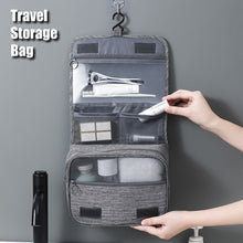Load image into Gallery viewer, Travel Storage Bag Business Portable Wash Bag Foldable Hanging Bag Cosmestic Case Large Capacity Dry and Wet Seperation Bag
