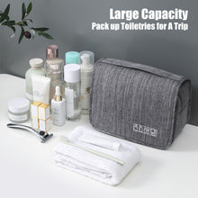 Load image into Gallery viewer, Travel Storage Bag Business Portable Wash Bag Foldable Hanging Bag Cosmestic Case Large Capacity Dry and Wet Seperation Bag
