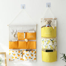 Load image into Gallery viewer, Wall Hanging Organizer Bag Sundries Storage Bag Bedroom Dormitory Wardrobe Hanging Pouch Waterproof Makeup Tools Organizer Bag
