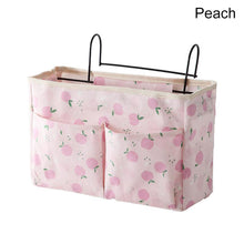 Load image into Gallery viewer, Print Bed Hanging Organizer Bag Toys Storage Bag Bedroom Table Hanging Pouch with Iron Hook Door Chair Back Hanging Bag
