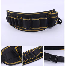 Load image into Gallery viewer, Multifunction Oxford Fabric Tools Bag Electricians Saddlebag Waterproof Canvas Hand Tools Wasit Bag Wrench Pliers Storage Bag
