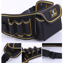 Load image into Gallery viewer, Multifunction Oxford Fabric Tools Bag Electricians Saddlebag Waterproof Canvas Hand Tools Wasit Bag Wrench Pliers Storage Bag
