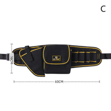 Load image into Gallery viewer, Multifunction Oxford Fabric Tools Bag Electricians Saddlebag Waterproof Canvas Hand Tools Wasit Bag Wrench Pliers Storage Bag
