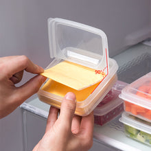 Load image into Gallery viewer, 2pcs Transparent Butter Cheese Storage Box Portable Refrigerator Fruit Vegetable Organizer Box Cheese Box
