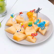 Load image into Gallery viewer, Lunch Box Fruit Picks Mini Creative Fruit Cake Dessert Food Forks Kids Snack Decoration Forks Bento Salad Decoration Accessories Cake Picks Toothpick
