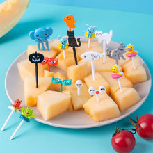 Load image into Gallery viewer, Lunch Box Fruit Picks Mini Creative Fruit Cake Dessert Food Forks Kids Snack Decoration Forks Bento Salad Decoration Accessories Cake Picks Toothpick
