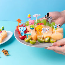 Load image into Gallery viewer, Lunch Box Fruit Picks Mini Creative Fruit Cake Dessert Food Forks Kids Snack Decoration Forks Bento Salad Decoration Accessories Cake Picks Toothpick
