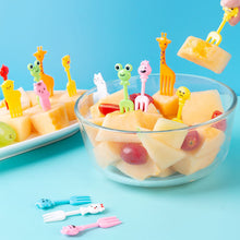 Load image into Gallery viewer, 10pcs Lunch Box Fruit Picks Mini Creative Fruit Cake Dessert Food Forks Kids Snack Decoration Forks Bento Salad Decoration Accessories Cake Picks Toothpick
