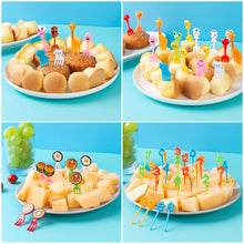 Load image into Gallery viewer, 10pcs Lunch Box Fruit Picks Mini Creative Fruit Cake Dessert Food Forks Kids Snack Decoration Forks Bento Salad Decoration Accessories Cake Picks Toothpick
