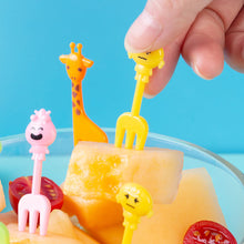 Load image into Gallery viewer, 10pcs Lunch Box Fruit Picks Mini Creative Fruit Cake Dessert Food Forks Kids Snack Decoration Forks Bento Salad Decoration Accessories Cake Picks Toothpick

