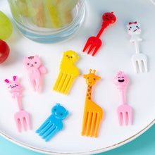 Load image into Gallery viewer, 10pcs Lunch Box Fruit Picks Mini Creative Fruit Cake Dessert Food Forks Kids Snack Decoration Forks Bento Salad Decoration Accessories Cake Picks Toothpick
