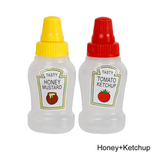 Load image into Gallery viewer, Mini Sauce Bottle Refillable Ketchup Honey Salad Containers Squeeze Bottles Portable Sauce Jars Lunch Box Dispensers Bento Accessories
