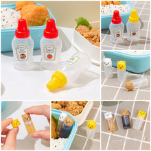 Load image into Gallery viewer, Mini Sauce Bottle Refillable Ketchup Honey Salad Containers Squeeze Bottles Portable Sauce Jars Lunch Box Dispensers Bento Accessories
