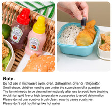 Load image into Gallery viewer, Mini Sauce Bottle Refillable Ketchup Honey Salad Containers Squeeze Bottles Portable Sauce Jars Lunch Box Dispensers Bento Accessories
