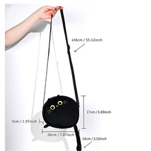 Load image into Gallery viewer, Metoo Black White Cat Sling Bag Cute Plush Phone Bag Girls Plush Mini Bag Coins Purse Birthday Gifts Crossbody Bag
