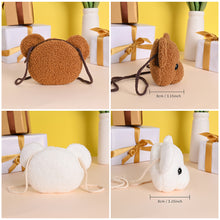 Load image into Gallery viewer, Metoo Plush Bear Sling Bag Cute Plush Phone Bag Girls Plush Mini Bag Coins Purse Birthday Gifts Crossbody Bag
