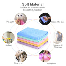 Load image into Gallery viewer, Pet Towel Quick Dry Dog Towel Bath Robe PVA Absorbent Cat Bath Towel Convenient Pet Cleaning Washcloth Pet Accessories
