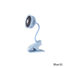 Load image into Gallery viewer, Portable Mini Hand Clip Fan USB Rechargeable Quiet Desktop Electric Fan High Quality Student Dormitory Small Cooling Fan
