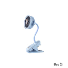 Load image into Gallery viewer, Portable Mini Hand Clip Fan USB Rechargeable Quiet Desktop Electric Fan High Quality Student Dormitory Small Cooling Fan
