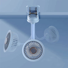 Load image into Gallery viewer, Portable Mini Hand Clip Fan USB Rechargeable Quiet Desktop Electric Fan High Quality Student Dormitory Small Cooling Fan
