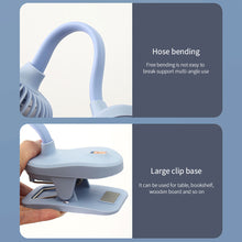 Load image into Gallery viewer, Portable Mini Hand Clip Fan USB Rechargeable Quiet Desktop Electric Fan High Quality Student Dormitory Small Cooling Fan
