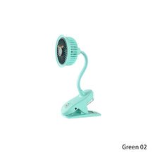 Load image into Gallery viewer, Portable Mini Hand Clip Fan USB Rechargeable Quiet Desktop Electric Fan High Quality Student Dormitory Small Cooling Fan
