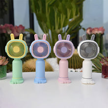Load image into Gallery viewer, Handheld Mini Fan Portable Desktop USB Charging Fan One Putton Switch Summer Cooling Fan for Home Outdoor
