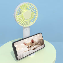 Load image into Gallery viewer, Handheld Mini Fan Portable Desktop USB Charging Fan 3 Speeds Adujustable Summer Cooling Fan for Home Outdoor
