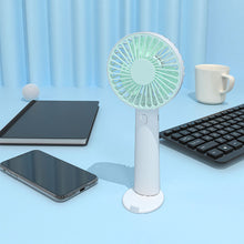 Load image into Gallery viewer, Handheld Mini Fan Portable Desktop USB Charging Fan 3 Speeds Adujustable Summer Cooling Fan for Home Outdoor
