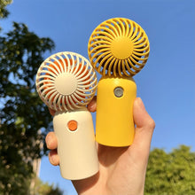 Load image into Gallery viewer, Portable Handheld Fan Office Desktop USB Rechargeable Quiet Small Electric Fan Student Dormitory Air Cooling Fan
