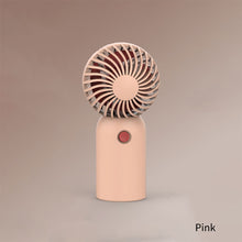 Load image into Gallery viewer, Portable Handheld Fan Office Desktop USB Rechargeable Quiet Small Electric Fan Student Dormitory Air Cooling Fan
