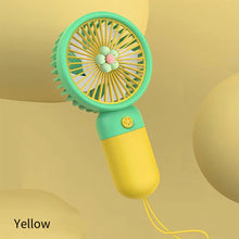 Load image into Gallery viewer, Portable Handheld Fan Office Desktop USB Rechargeable Quiet Small Electric Fan Student Dormitory Air Cooling Fan
