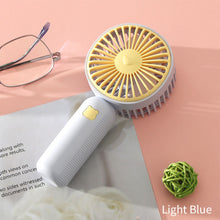 Load image into Gallery viewer, 400mah Mini Portable USB Rechargeable Fan Handheld Electric Fans Silent Pocket Cooling Fan Office Desktop Student Dormitory
