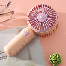 Load image into Gallery viewer, 400mah Mini Portable USB Rechargeable Fan Handheld Electric Fans Silent Pocket Cooling Fan Office Desktop Student Dormitory
