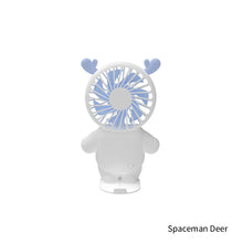 Load image into Gallery viewer, Portable USB Chargeable Mini Fan Handheld Fans with Base Summer Outdoor 3 Speed Adjustable Air Cooling Fan with Phone Holder
