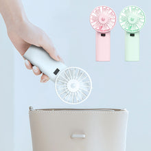 Load image into Gallery viewer, Portable Mini Fan Handheld Fans Battery Powered Summer Outdoor Air Cooling Fan Silent Pocket Cooling Fan Office Student Dormitory
