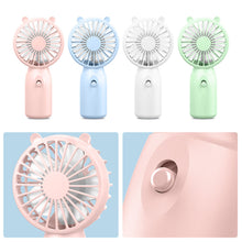 Load image into Gallery viewer, Handheld Mini Fan Portable Desktop USB Charging Fan Summer Air Cooling Fan Silent Pocket Cooling Fan for Office Student Dormitory
