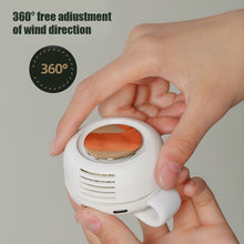 Load image into Gallery viewer, Outdoor Portable Lazy Clip-On Hanging Waist Small Whirlwind Fan USB Rechargeable Silent Mini Fan
