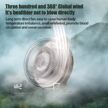 Load image into Gallery viewer, Outdoor Portable Lazy Clip-On Hanging Waist Small Whirlwind Fan USB Rechargeable Silent Mini Fan
