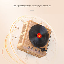 Load image into Gallery viewer, Retro record player wireless bluetooth speaker Multifunction Mini Audio
