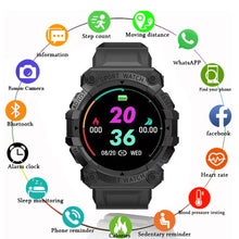 Load image into Gallery viewer, FD68 smartwatch waterproof heart rate sleeping monitoring smart watch fitness band 1.44 Inch Round Screen Health
