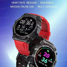 Load image into Gallery viewer, FD68 smartwatch waterproof heart rate sleeping monitoring smart watch fitness band 1.44 Inch Round Screen Health
