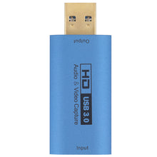 Load image into Gallery viewer, 4K USB 3.0 HDMI-compatible Video Capture For Card Live Streaming Box Audio Video Recording for PS4 XBOX Phone Game DVD HD Camera
