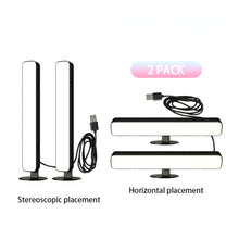 Load image into Gallery viewer, Music Light Bar Bluetooth RGB Desk Atmosphere Lamp 2pack Game TV Wall Computer Decoration Music Rhythm Night Light
