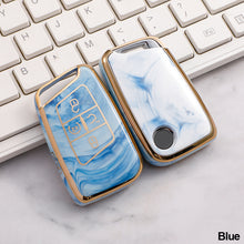 Load image into Gallery viewer, TPU Car Key Box Cover Protection 5 Keys Jade Pattern For Volkswagen VW Golf 7 MK7 Tiguan Mk2 for Skoda Octavia A7 Kodiaq 2017-2023
