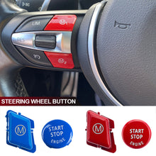 Load image into Gallery viewer, 1PC/2Pcs/3Pcs Car Steering Wheel M Alphabet Mode &amp; Start Stop Engine Button Replacement Fit For BMW 3 Series E90 E92 E93 M1 M2 M3 M4 M5 2007-2013
