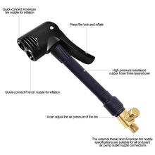 Load image into Gallery viewer, 10/20/30/40/50/60cm Car Air Pump Extension Tube Nozzle Adapter Mouth with Deflate Hose Air Inflator Electric Pump Connector Accessories
