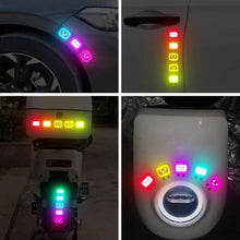 Load image into Gallery viewer, 10Pcs Universal Motorcycle Car Reflector Sticker Safety Warning Mark High Reflective Tape for Car Bike Helmet Sticker
